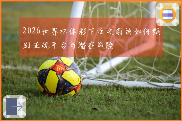 2026世界杯体彩下注之前该如何甄别正规平台与潜在风险